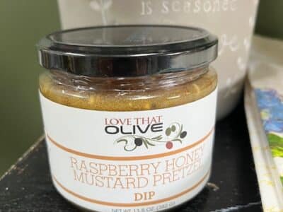 Raspberry Honey Mustard Pretzel Dip