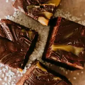 Dark Chocolate Sea Salt Caramel Fudge