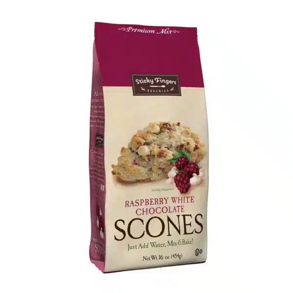 Raspberry White Chocolate Scones