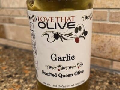 Garlic stuffed olive