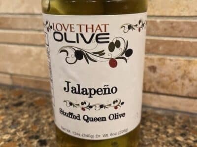 Jalepeno stuffed olive