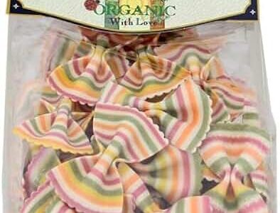 Organic Rainbow Bowties Pasta